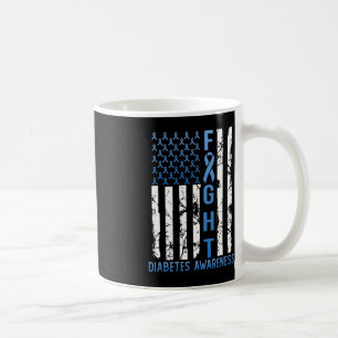 Mug Support Flag USA Type 2 Type 1 Diabetes Awar