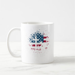 Mug Support pour le drapeau, agenouillement pour la