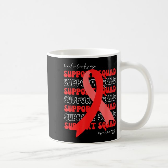 Mug Support Squad Heart Valve Disease Awareness Red Ri (Droite)