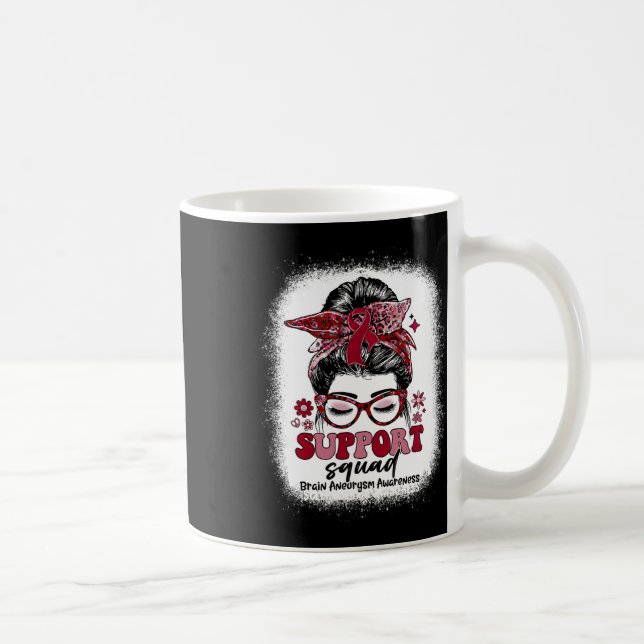 Mug Support Squad Messy Bun Cerveau Aneurysme (Droite)