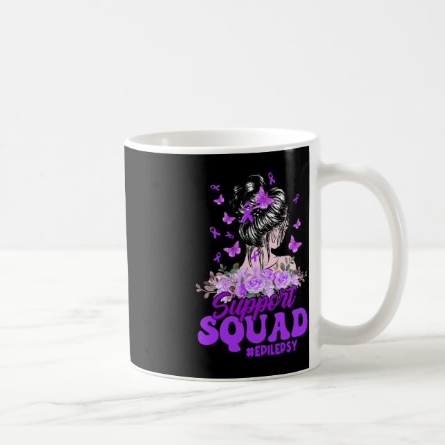 Mug Support Squad Messy Bun Papillon Purple Ribbon Ep (Droite)
