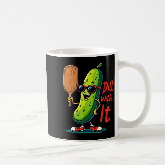 Mug Supporte avec humour le tee de pickleball pour hom (Droite)