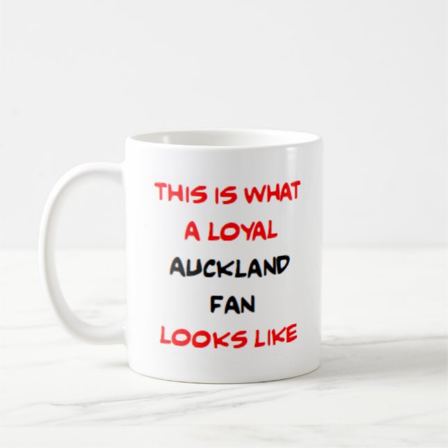 Mug supporter d'Auckland, loyal (Gauche)