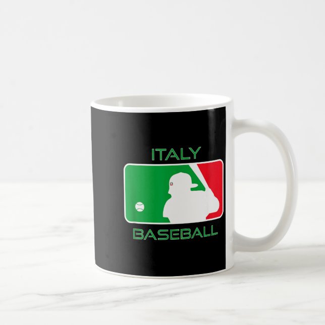 Mug Supporter de baseball italien Drapeau italien Clic (Droite)