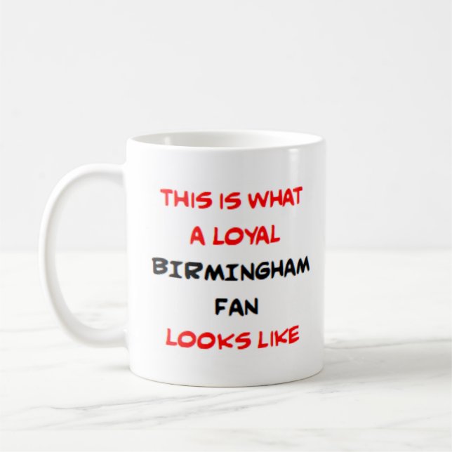 Mug supporter de Birmingham, loyal (Gauche)