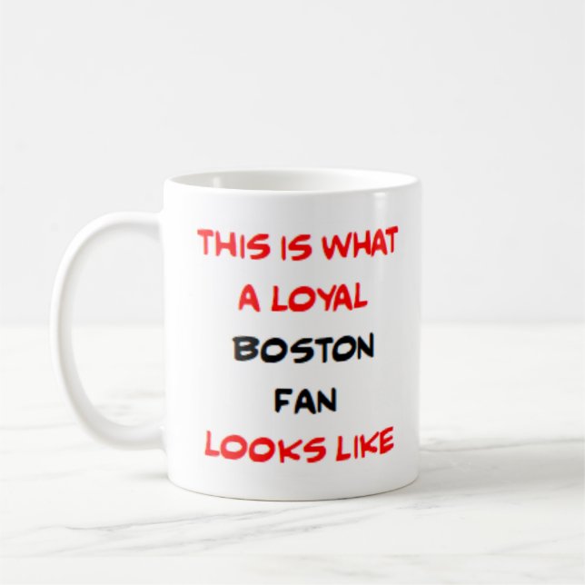 Mug supporter de Boston, loyal (Gauche)