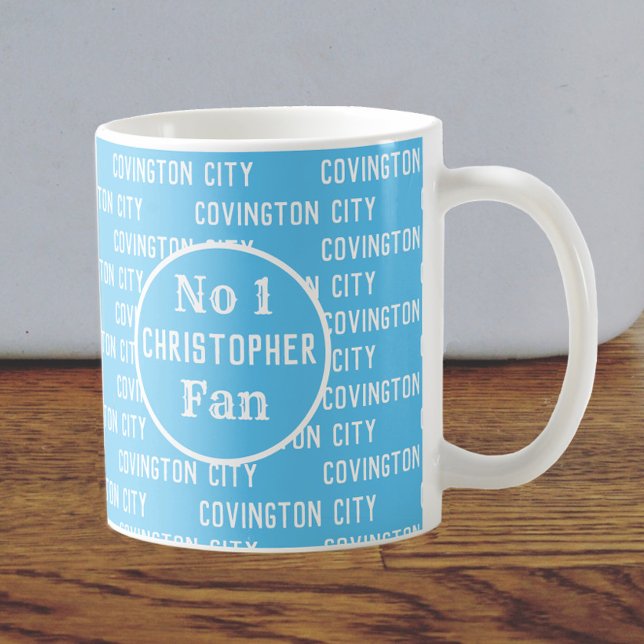 Mug Supporter de football Sky Blues ou partisan de foo (Créateur téléchargé)