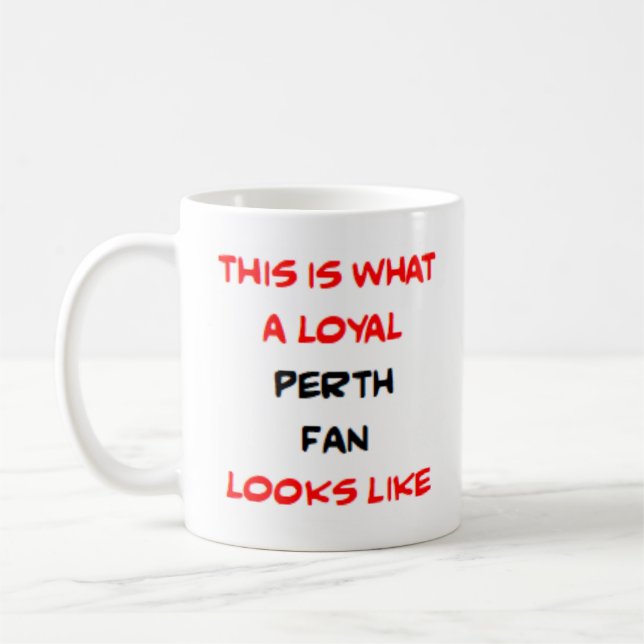 Mug supporter de Perth, loyal (Gauche)