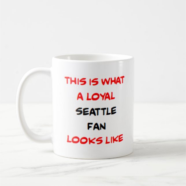Mug supporter de Seattle, loyal (Gauche)
