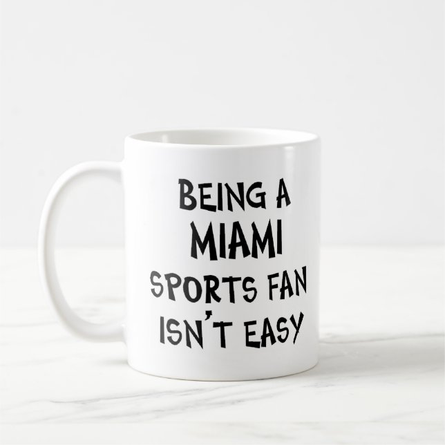Mug supporter de sport à Miami, être (Gauche)
