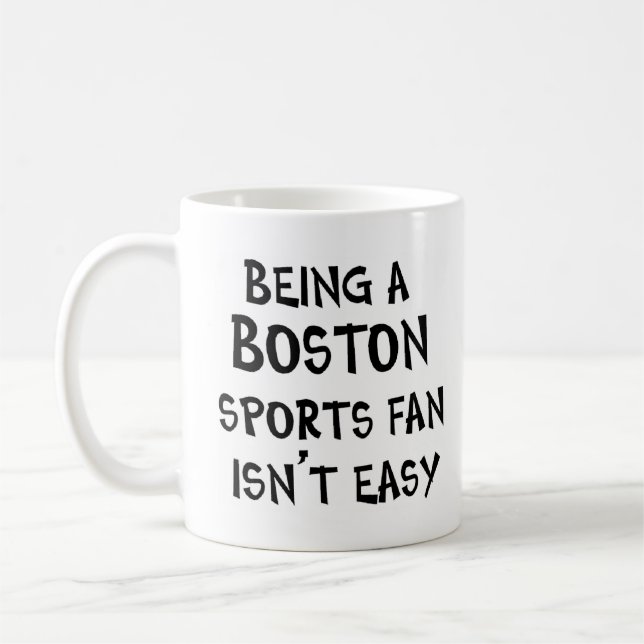 Mug supporter de sport de Boston, étant (Gauche)