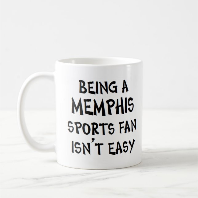 Mug supporter de sport de Memphis, étant (Gauche)