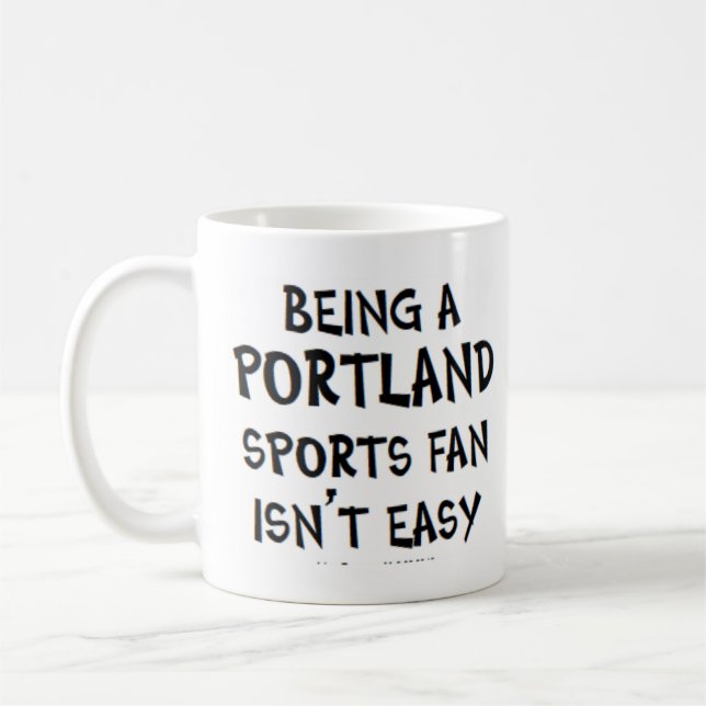 Mug supporter de sport de Portland, être (Gauche)