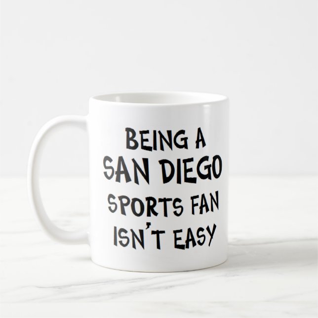 Mug supporter de sport de san diego, être (Gauche)