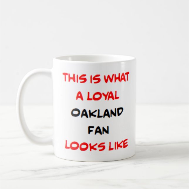 Mug supporter d'Oakland, loyal (Gauche)