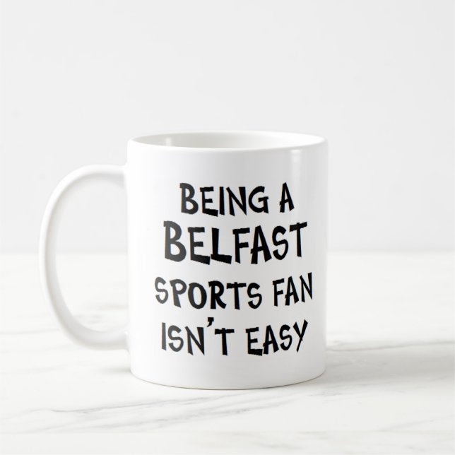 Mug supporter sportif de Belfast, étant (Gauche)