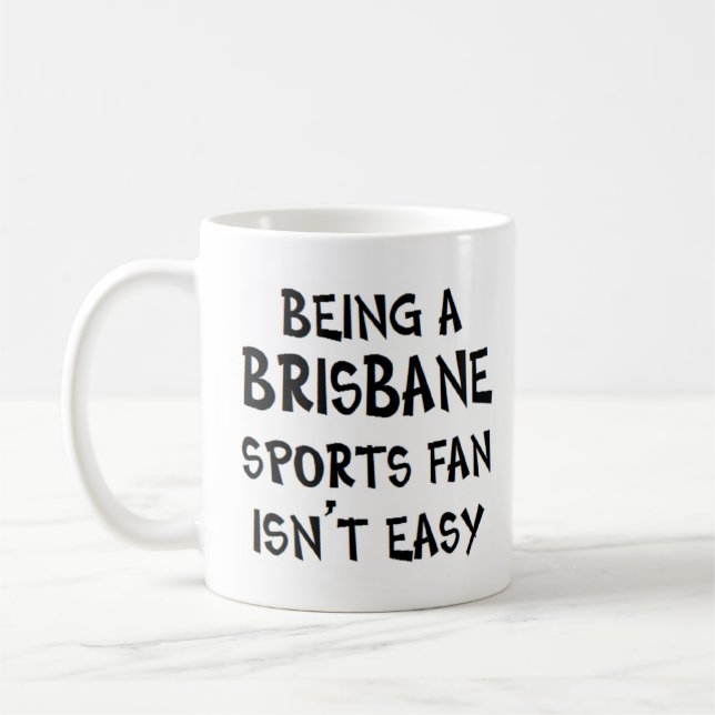Mug supporter sportif de Brisbane, étant (Gauche)