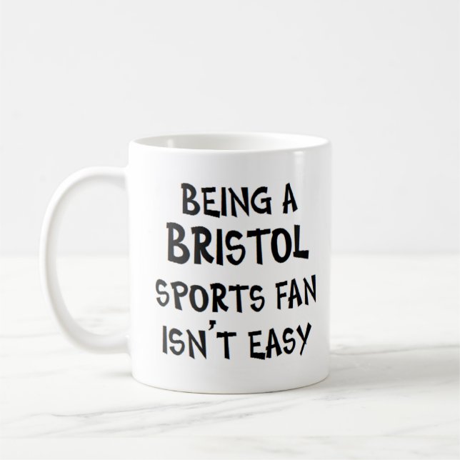 Mug supporter sportif de Bristol, être (Gauche)