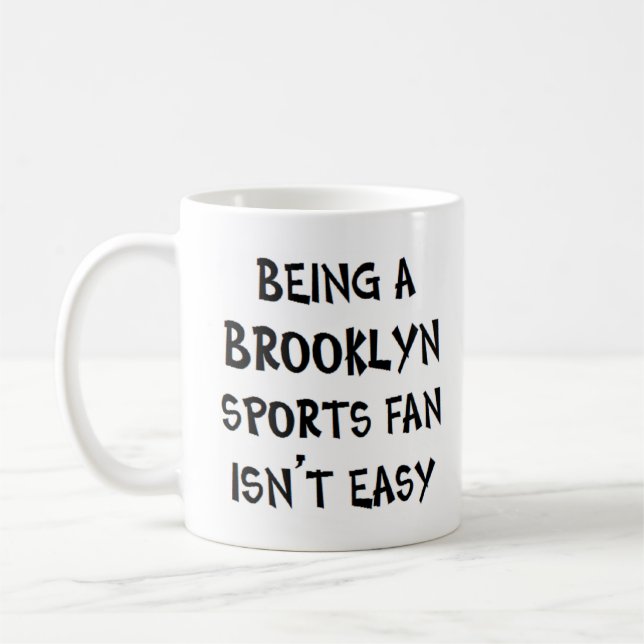 Mug supporter sportif de Brooklyn, être (Gauche)