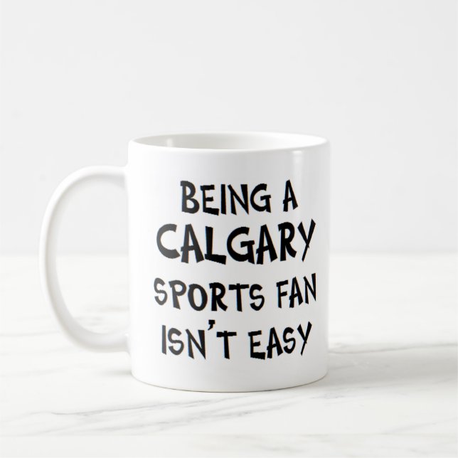 Mug supporter sportif de Calgary, être (Gauche)