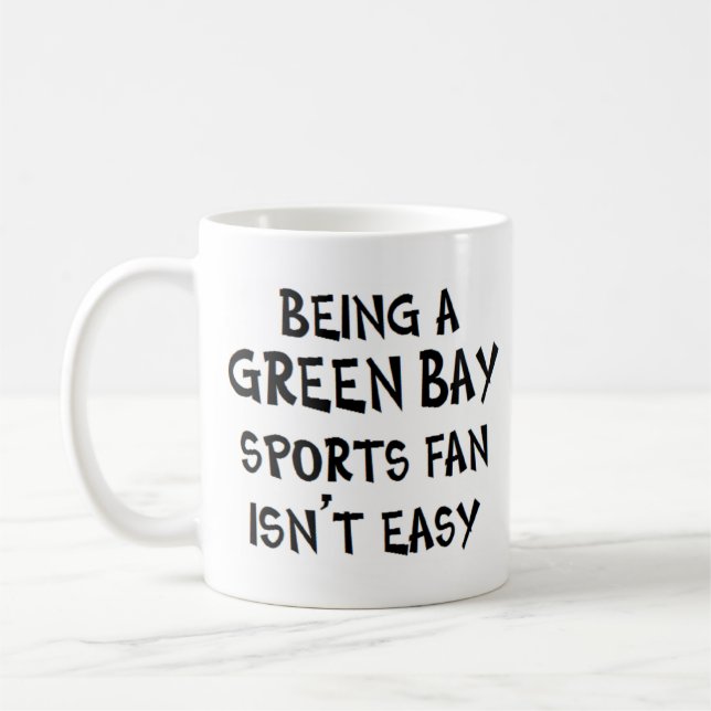 Mug supporter sportif de green bay, être (Gauche)