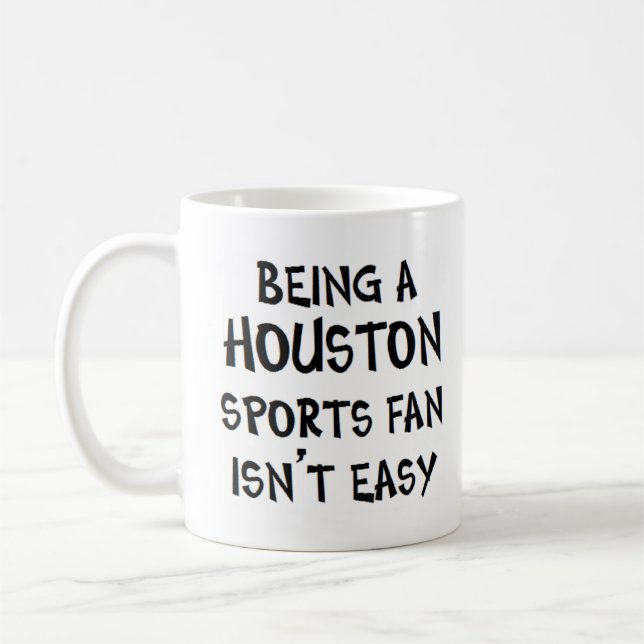 Mug supporter sportif de Houston, être (Gauche)