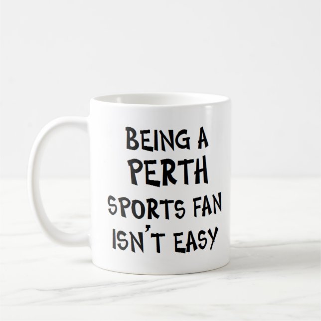 Mug supporter sportif de Perth, être (Gauche)