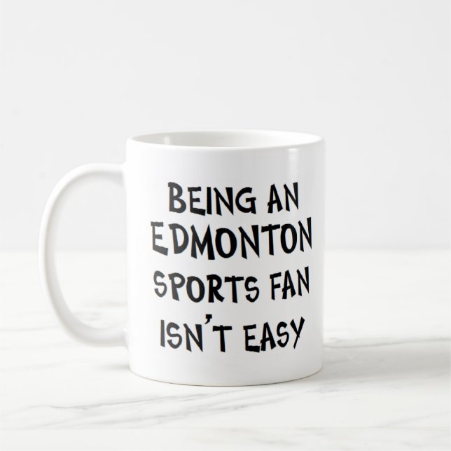 Mug supporter sportif d'Edmonton, étant (Gauche)