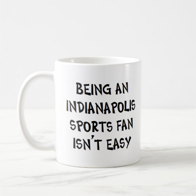 Mug supporter sportif d'Indianapolis, être (Gauche)
