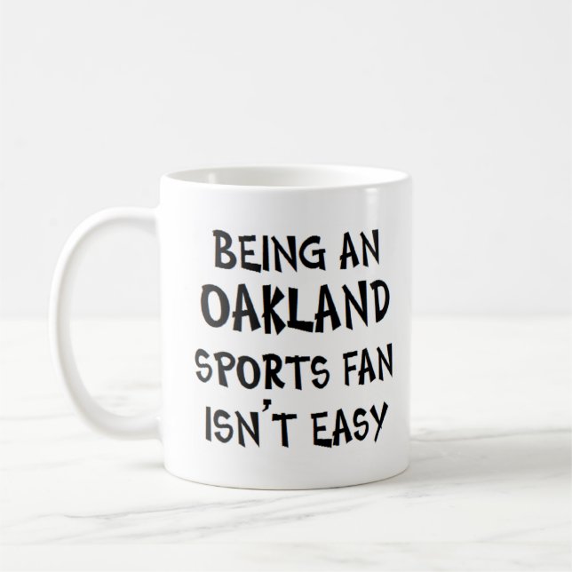 Mug supporter sportif d'Oakland, être (Gauche)