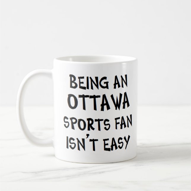 Mug supporter sportif d'Ottawa, être (Gauche)