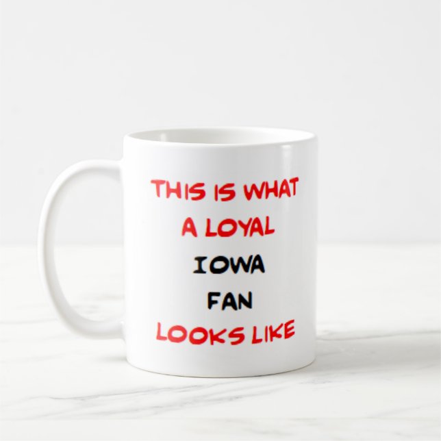 Mug supporteur de l'Iowa, loyal (Gauche)