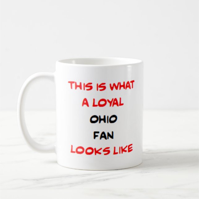 Mug supporteur de l'Ohio, loyal (Gauche)