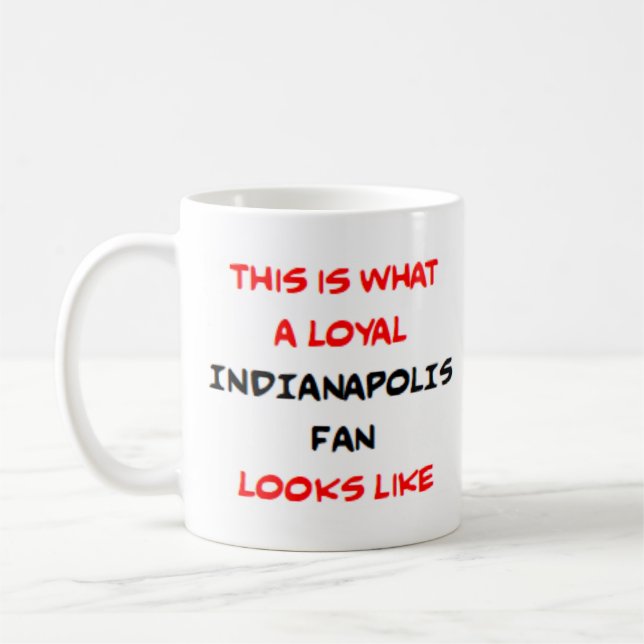Mug supporteur d'Indianapolis, loyal (Gauche)