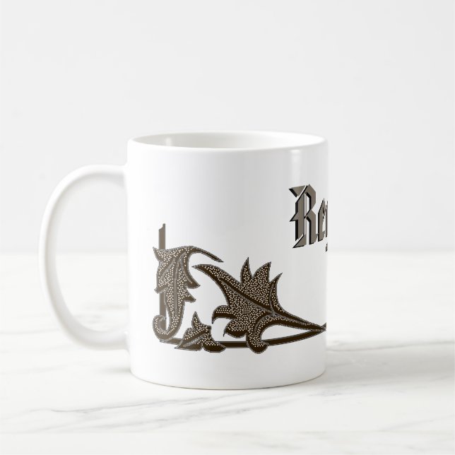 Mug - Supports et nom de feuilles (Gauche)