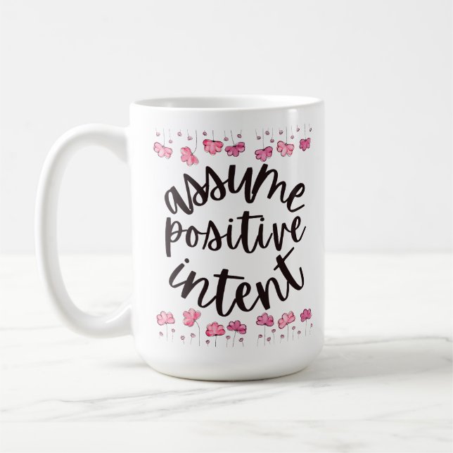 Mug Supposons une intention positive (Gauche)