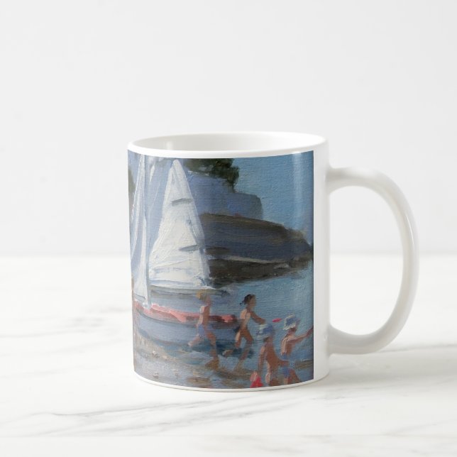 Mug Sur blanc Mer France de Palais de voilier (Droite)