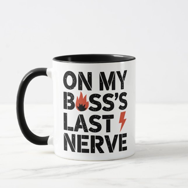 Mug Sur la Dernière nerf de mon patron - Drôle employé (Gauche)