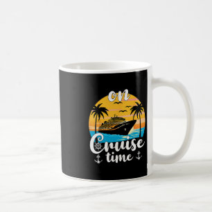 Mug Sur la plage à l'heure de la croisière Vacances d'
