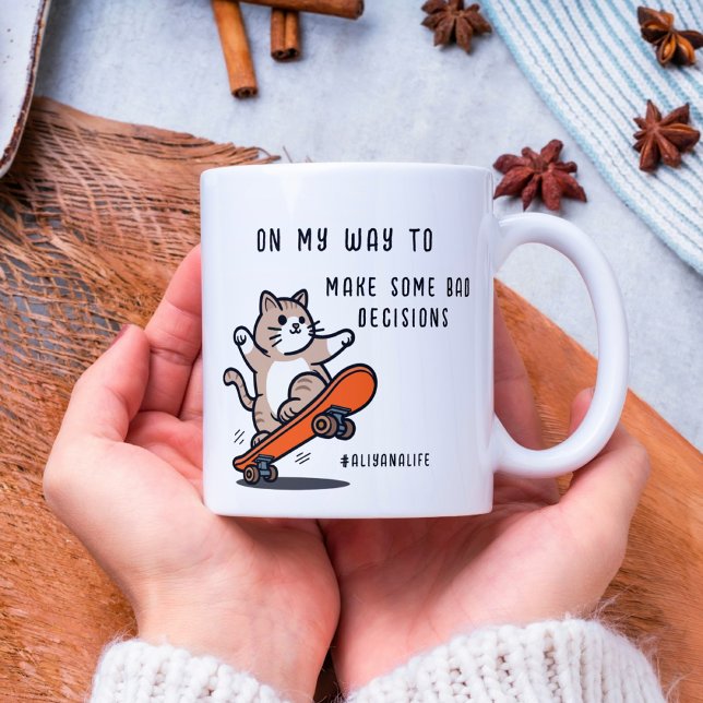 MUG SUR MA MANIÈRE DE FAIRE DES MAUVAISES DÉCISIONS AM (Créateur téléchargé)