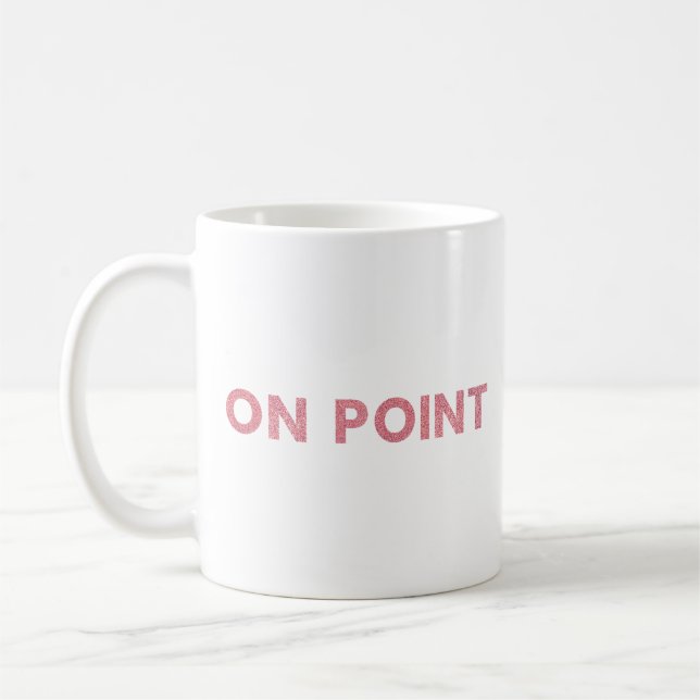 Mug Sur Parties scintillant Point Rose Moderne Fille C (Gauche)