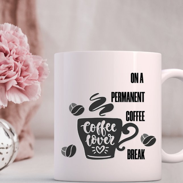 Mug Sur une pause café permanente - Les amateurs de ca (Créateur téléchargé)
