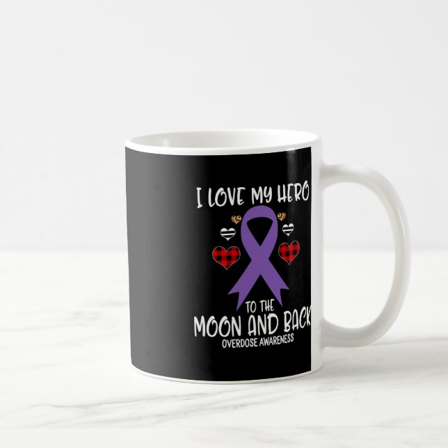 Mug Surdose de sensibilisation J'aime le héros à la lu (Droite)