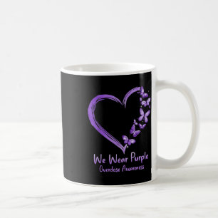Mug Surdose Sensibilisation au papillon pourpre Coeur