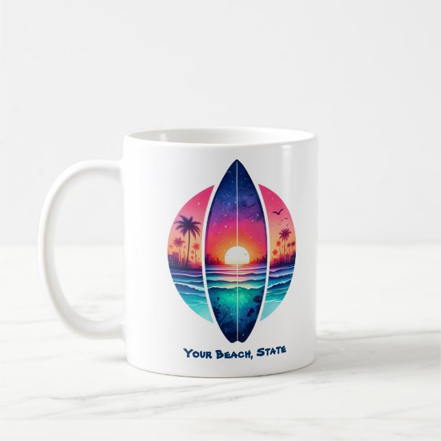 Mug Surf au coucher du soleil (Gauche)