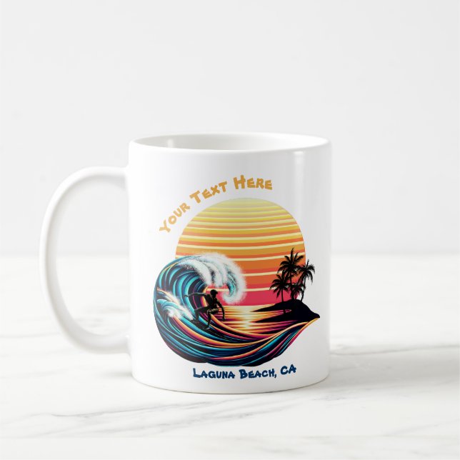 Mug Surf au coucher du soleil (Gauche)