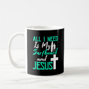 Mug Surf Christian Surfer Jesus Surf cadeau