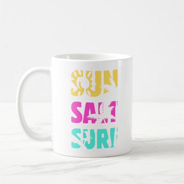 Mug Surf de sel solaire - Vibes d'été (Gauche)