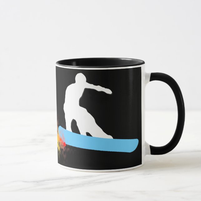 Mug surf des neiges. arc-en-ciel (Droite)
