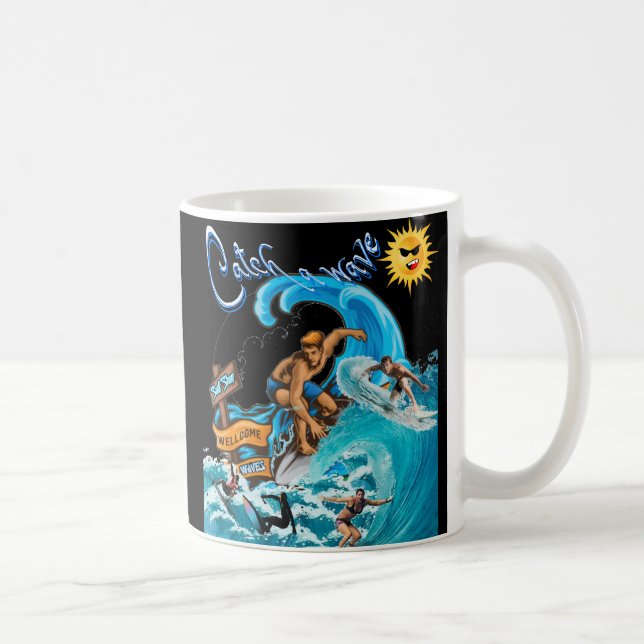 Mug Surf D'Été Catch A Wave (Droite)